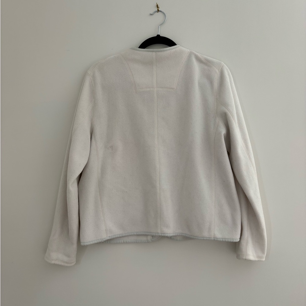 Kit and Ace White Snap-Front Fleece Cardigan - Picture 5 of 5